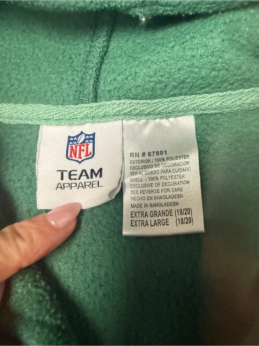 NFL Green Bay Packers fleece jacket zip up hoodie